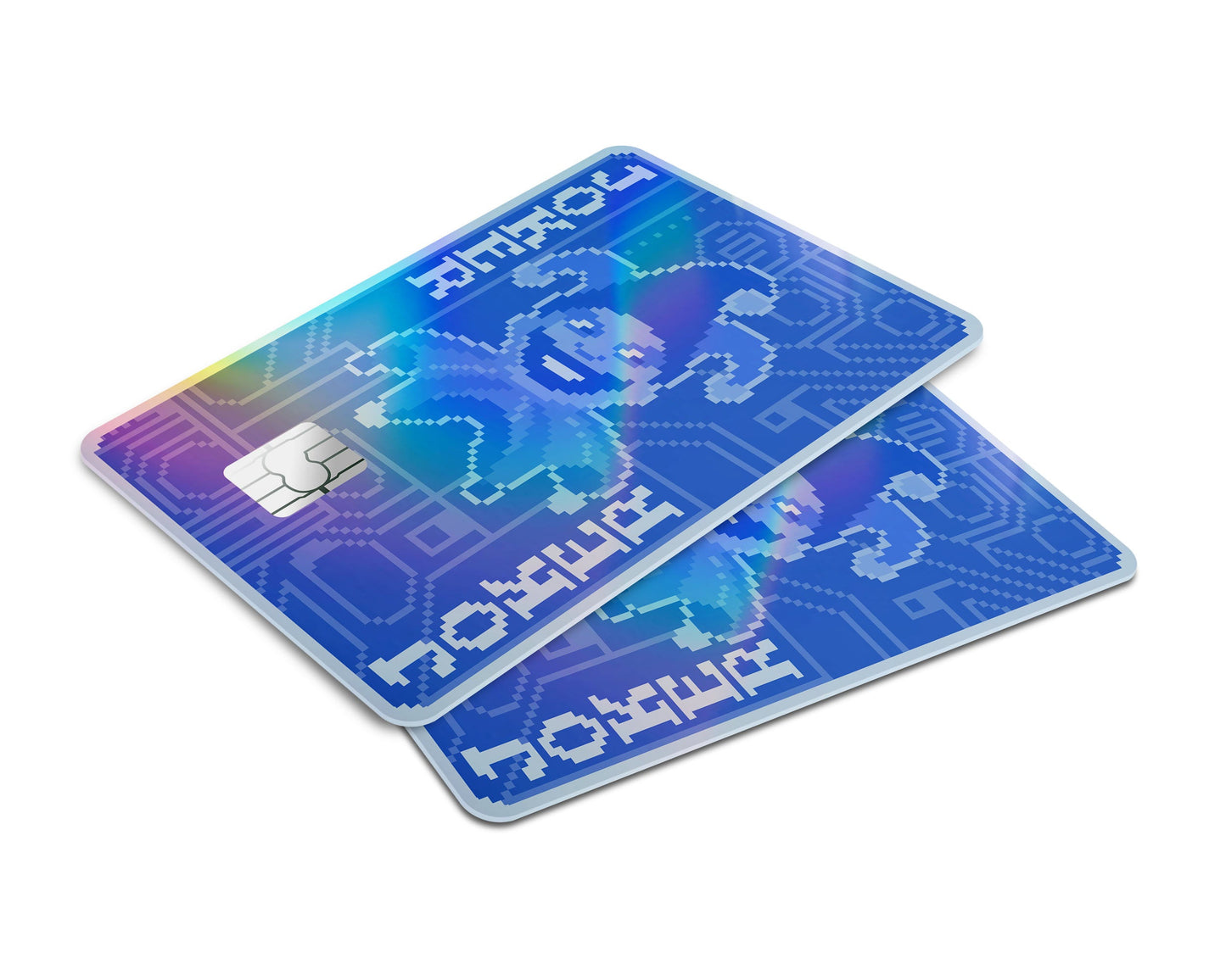 Anime Town Creations Holographic Credit Card Balatro Blueprint Joker Window Skins - Anime Balatro Holographic Credit Card Skin
