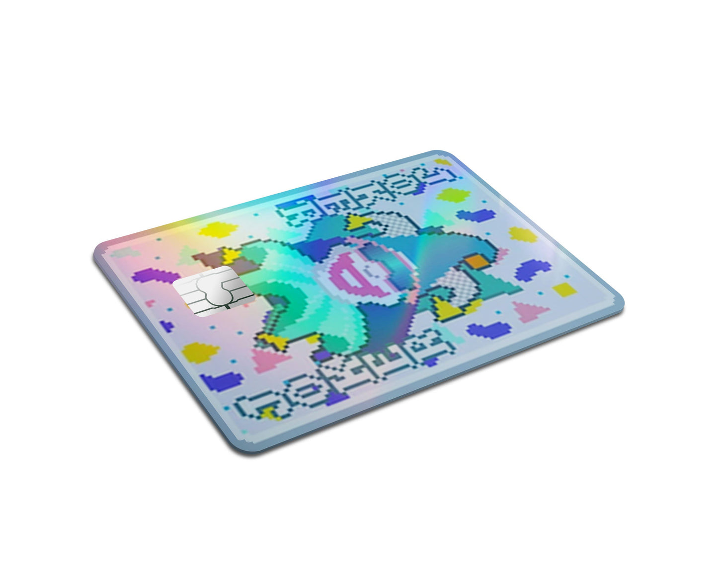 Anime Town Creations Holographic Credit Card Balatro Throwback Joker Half Skins - Anime Balatro Holographic Credit Card Skin