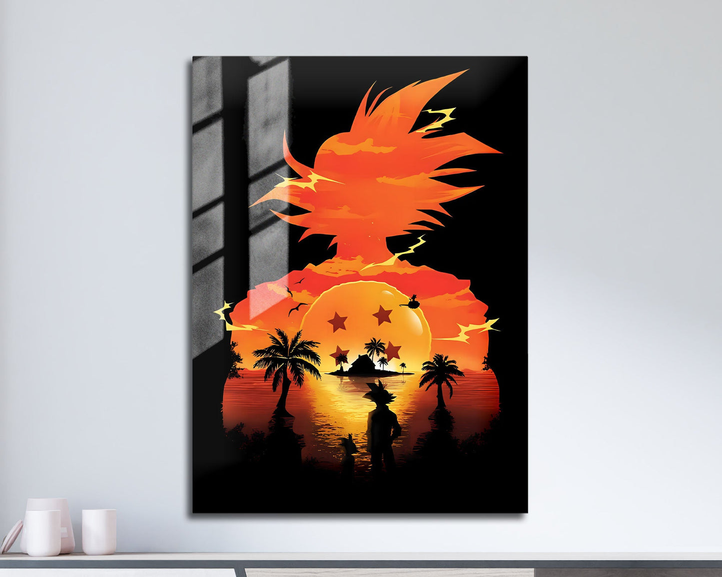 Anime Town Creations Metal Poster Dragon Ball Z Goku Black 11" x 17" Home Goods - Anime Dragon Ball Metal Poster
