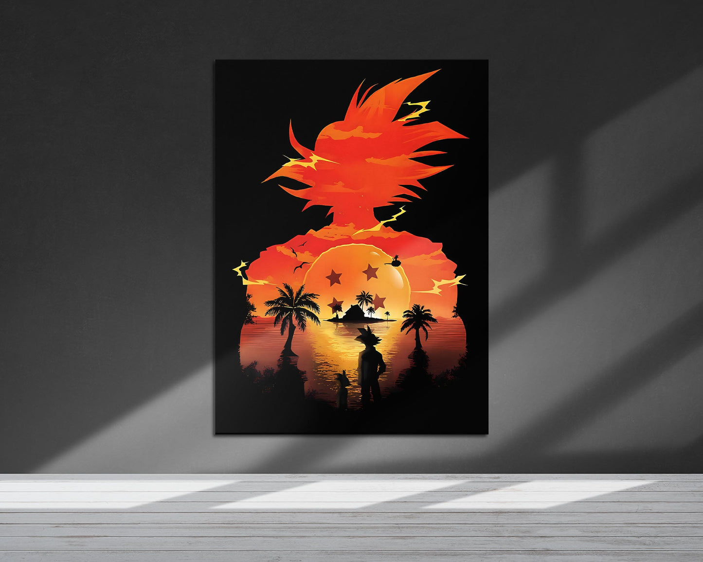 Anime Town Creations Metal Poster Dragon Ball Z Goku Black 24" x 36" Home Goods - Anime Dragon Ball Metal Poster