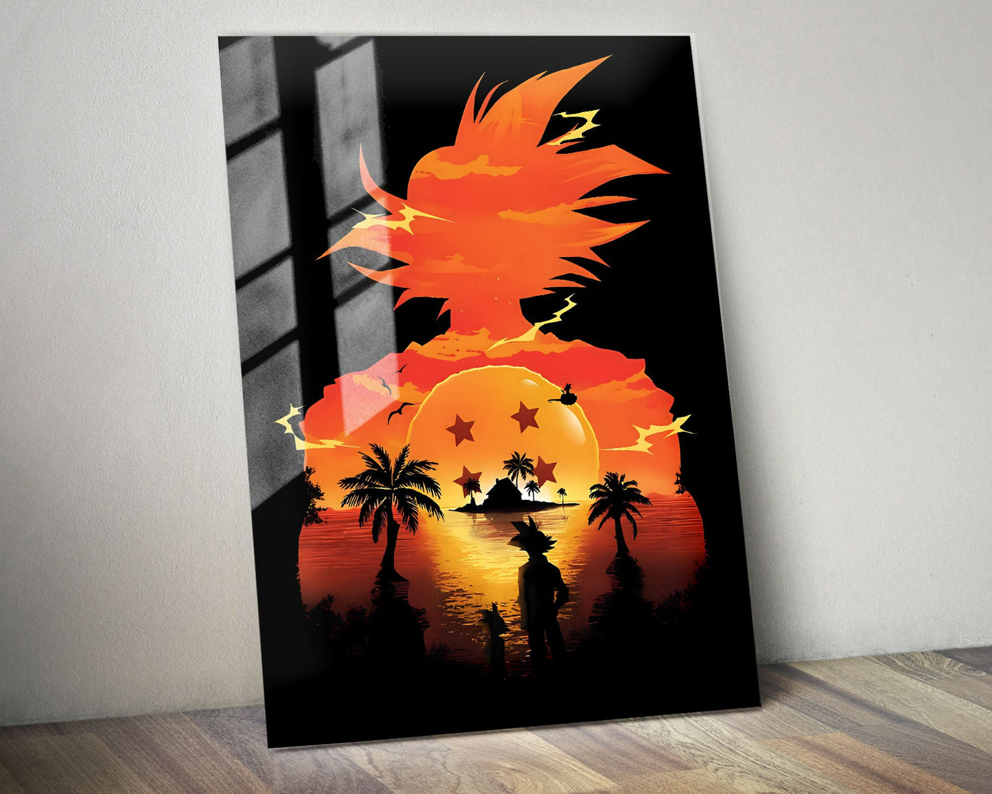 Anime Town Creations Metal Poster Dragon Ball Z Goku Black 24" x 36" Home Goods - Anime Dragon Ball Metal Poster