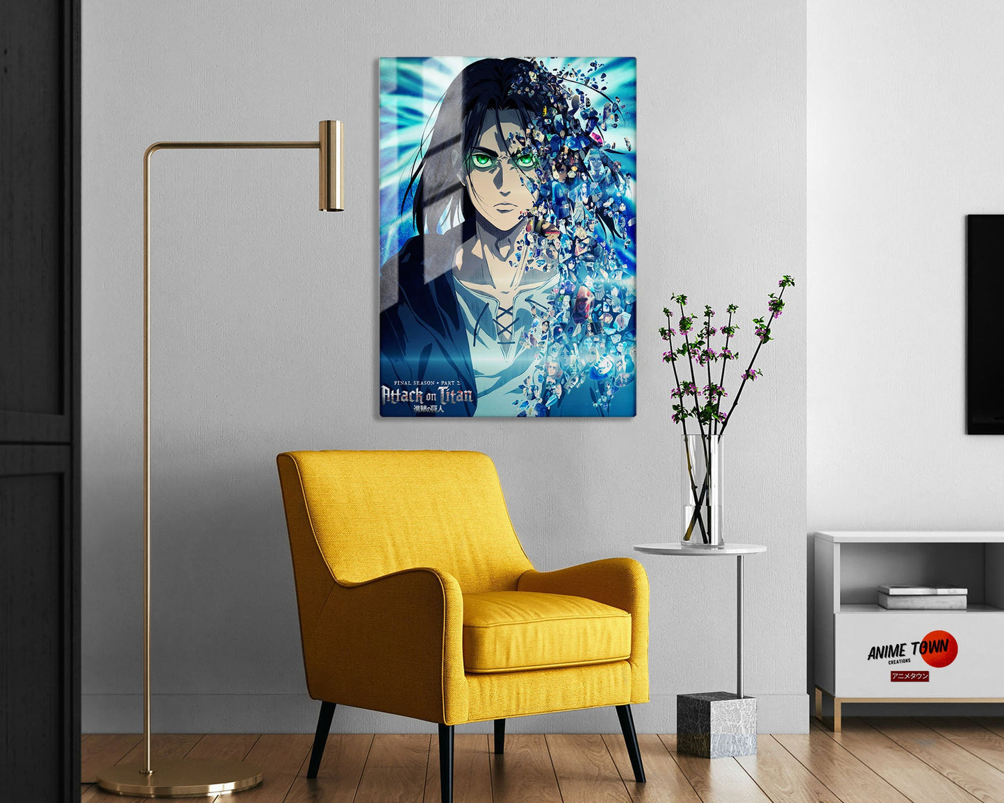 Anime Town Creations Metal Poster Attack on Titan The Final Season Part 2 5" x 7" Home Goods - Anime Attack on Titan Metal Poster