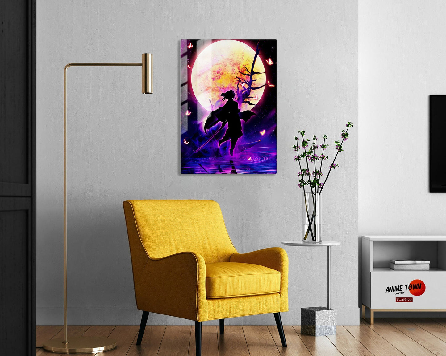 Demon Slayer Shionbu Kocho Moonlight Metal Poster