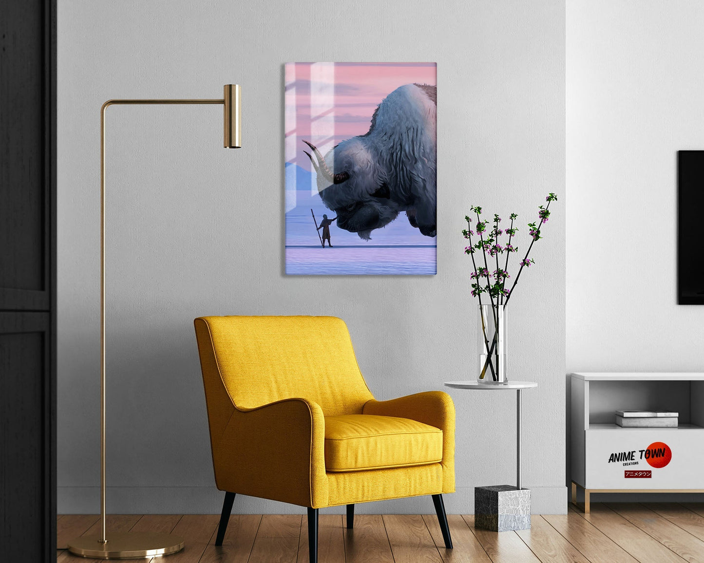 Avatar Aang and Appa Metal Poster