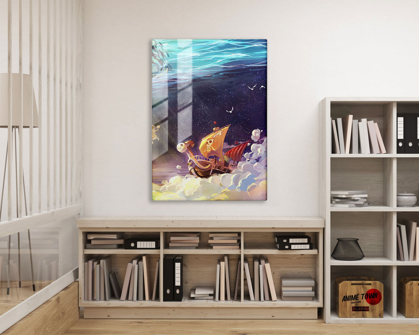 Anime Town Creations Metal Poster One Piece Going Merry 16" x 24" Home Goods - Anime One Piece Metal Poster
