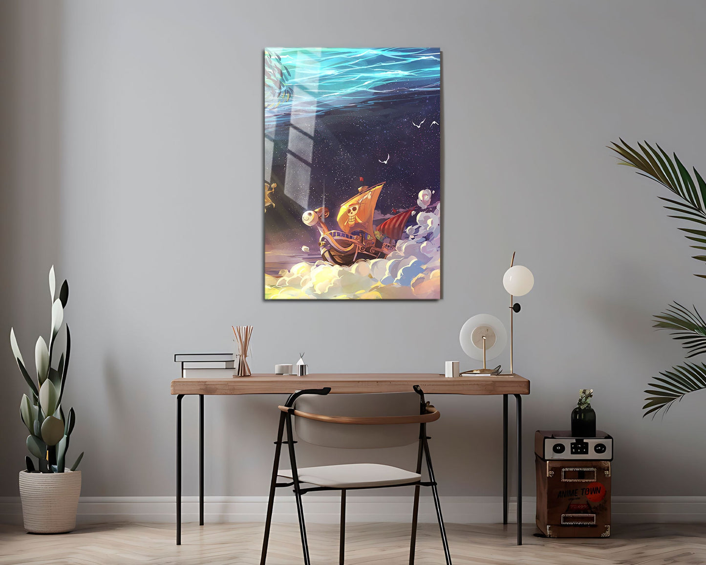 Anime Town Creations Metal Poster One Piece Going Merry 24" x 36" Home Goods - Anime One Piece Metal Poster