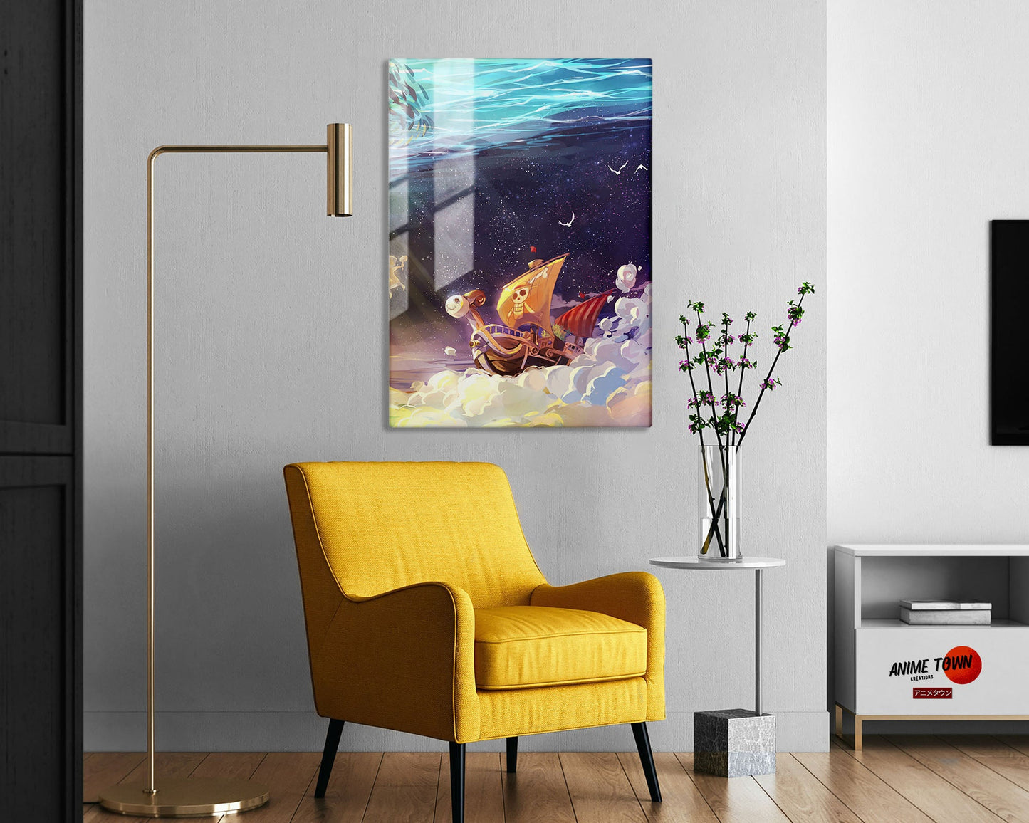 Anime Town Creations Metal Poster One Piece Going Merry 16" x 24" Home Goods - Anime One Piece Metal Poster