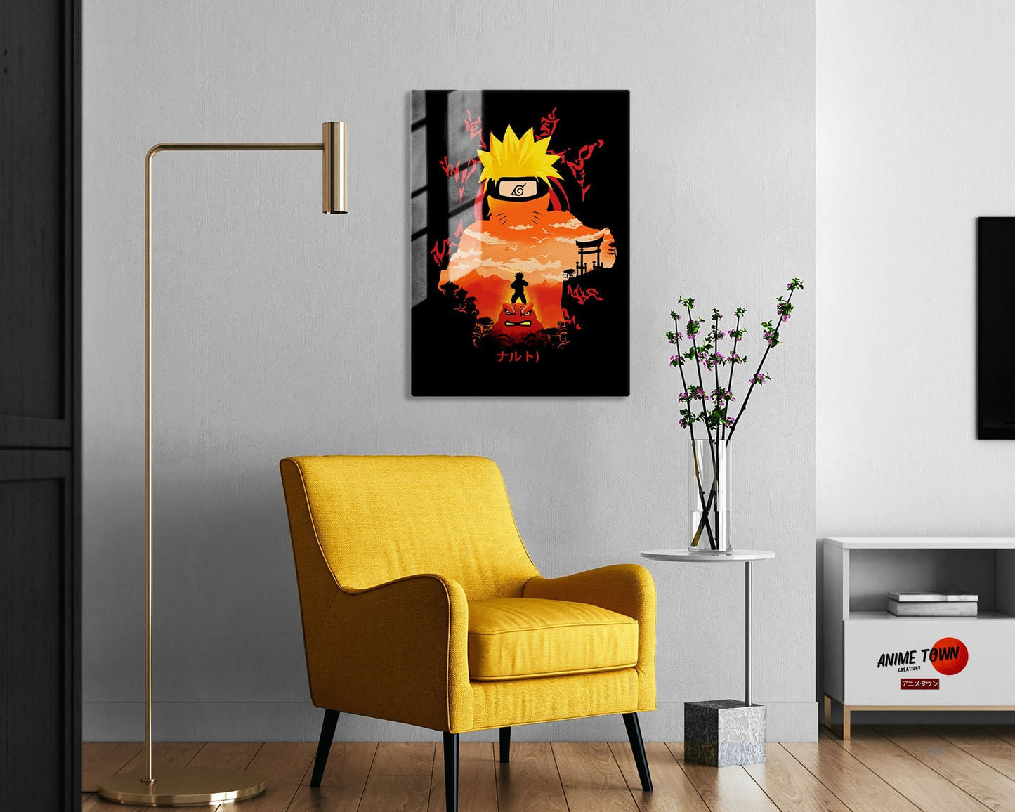 Naruto Black Metal Poster