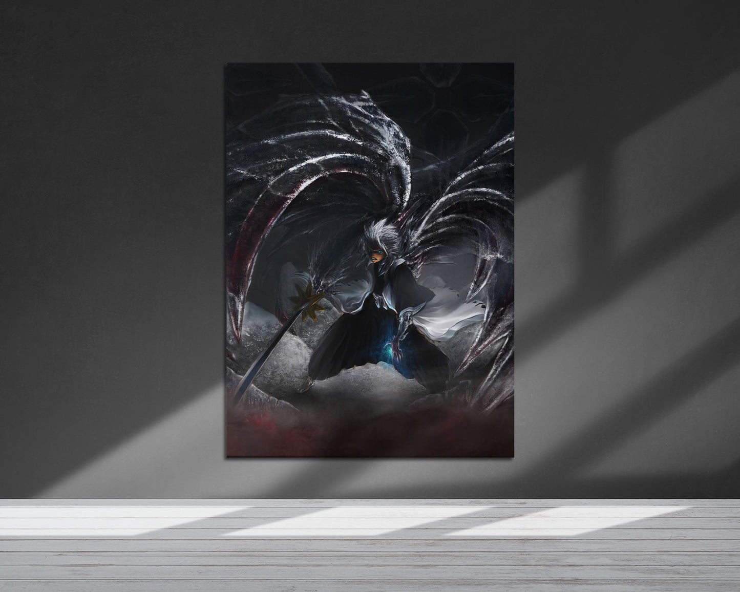 Anime Town Creations Metal Poster Bleach Hitsugaya Toshiro Dark Bankai 24" x 36" Home Goods - Anime Bleach Metal Poster