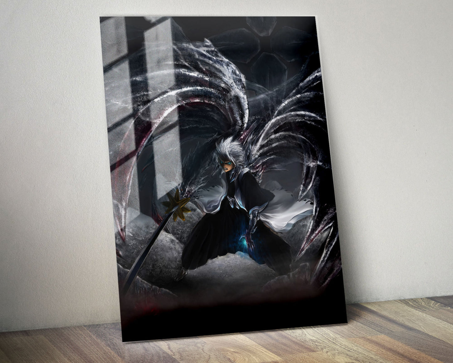 Anime Town Creations Metal Poster Bleach Hitsugaya Toshiro Dark Bankai 24" x 36" Home Goods - Anime Bleach Metal Poster