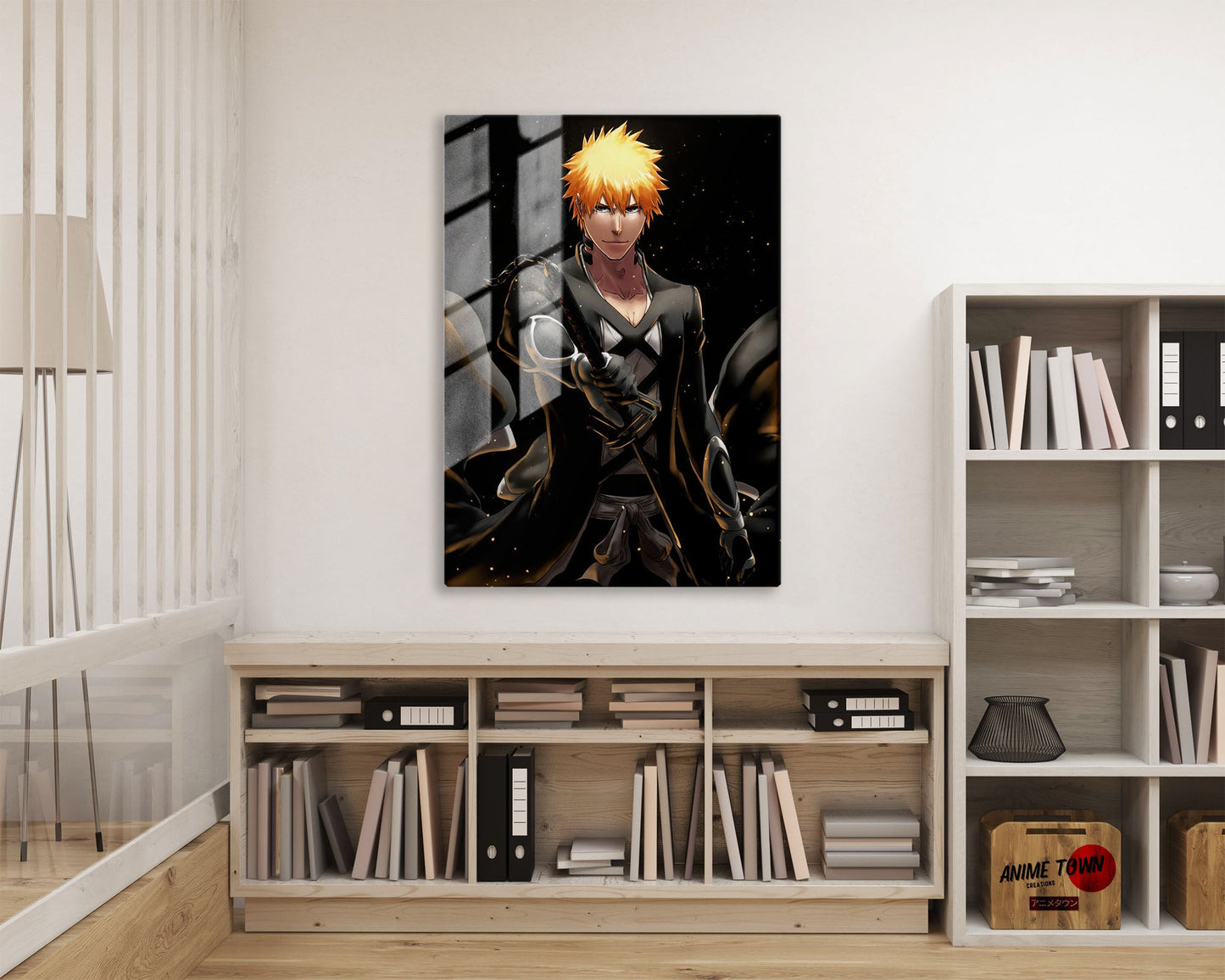 Anime Town Creations Metal Poster Bleach Ichigo Fullbring Bankai 11" x 17" Home Goods - Anime Bleach Metal Poster