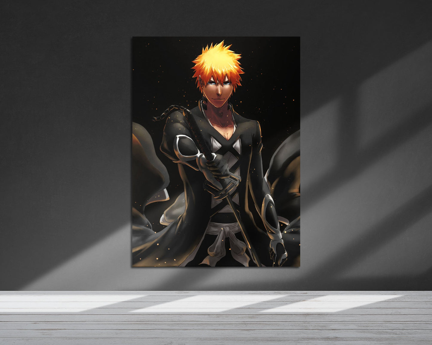 Anime Town Creations Metal Poster Bleach Ichigo Fullbring Bankai 24" x 36" Home Goods - Anime Bleach Metal Poster