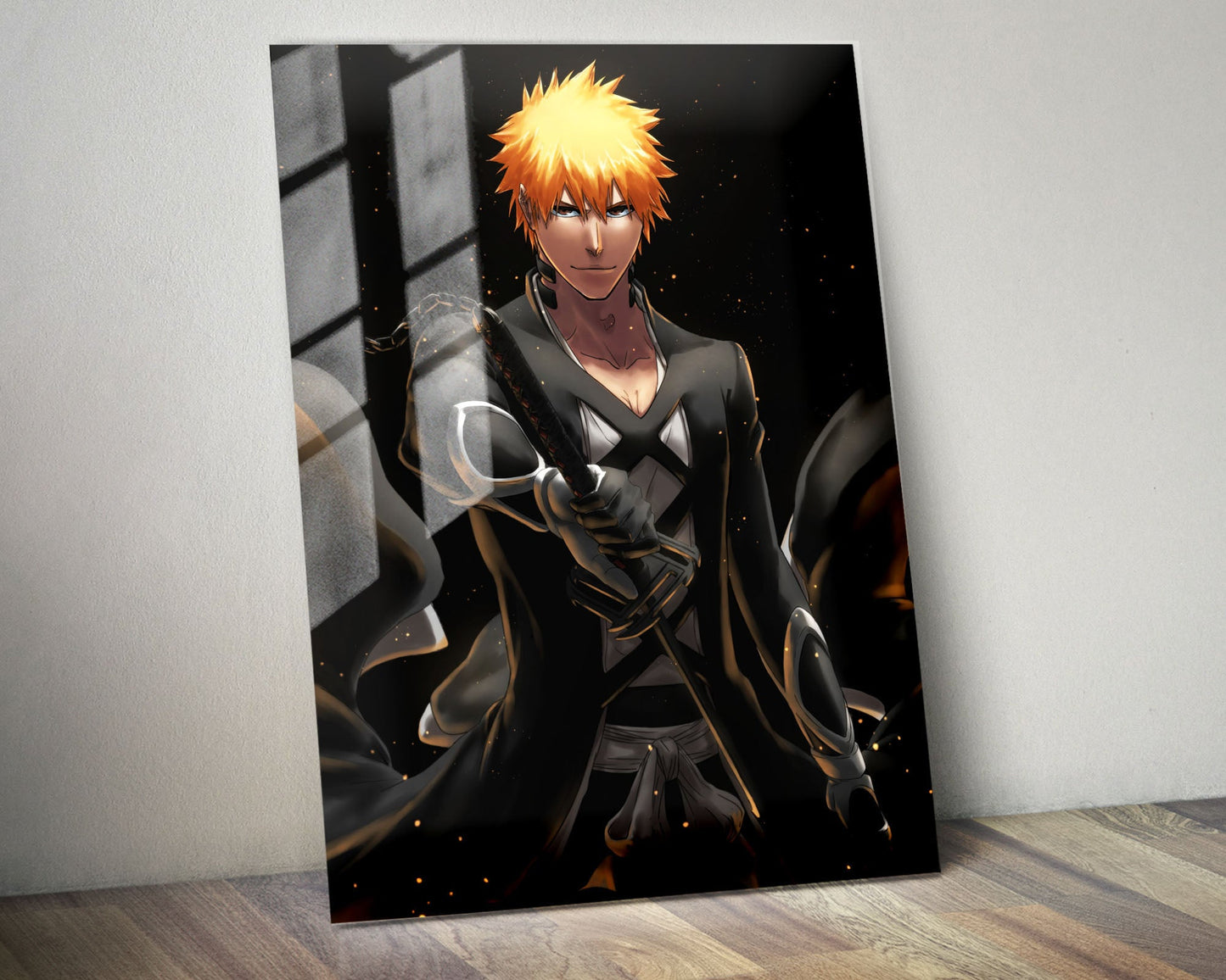 Anime Town Creations Metal Poster Bleach Ichigo Fullbring Bankai 24" x 36" Home Goods - Anime Bleach Metal Poster