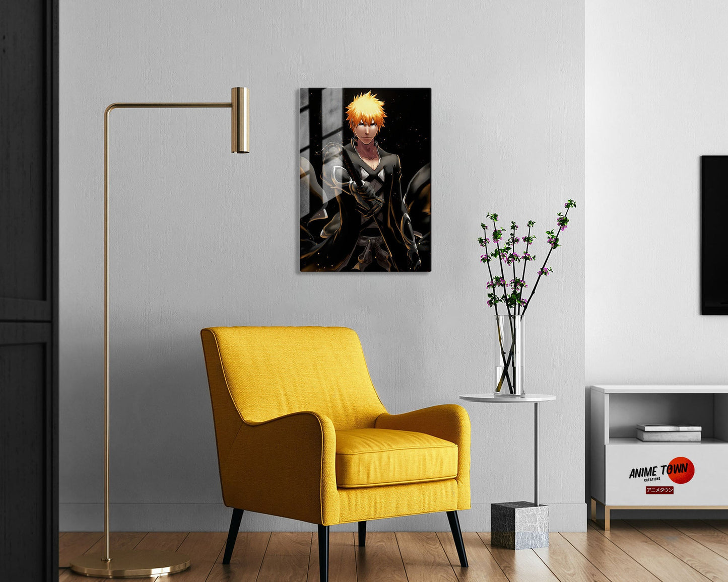 Anime Town Creations Metal Poster Bleach Ichigo Fullbring Bankai 24" x 36" Home Goods - Anime Bleach Metal Poster