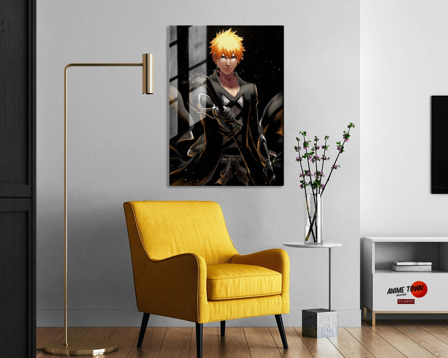 Anime Town Creations Metal Poster Bleach Ichigo Fullbring Bankai 24" x 36" Home Goods - Anime Bleach Metal Poster