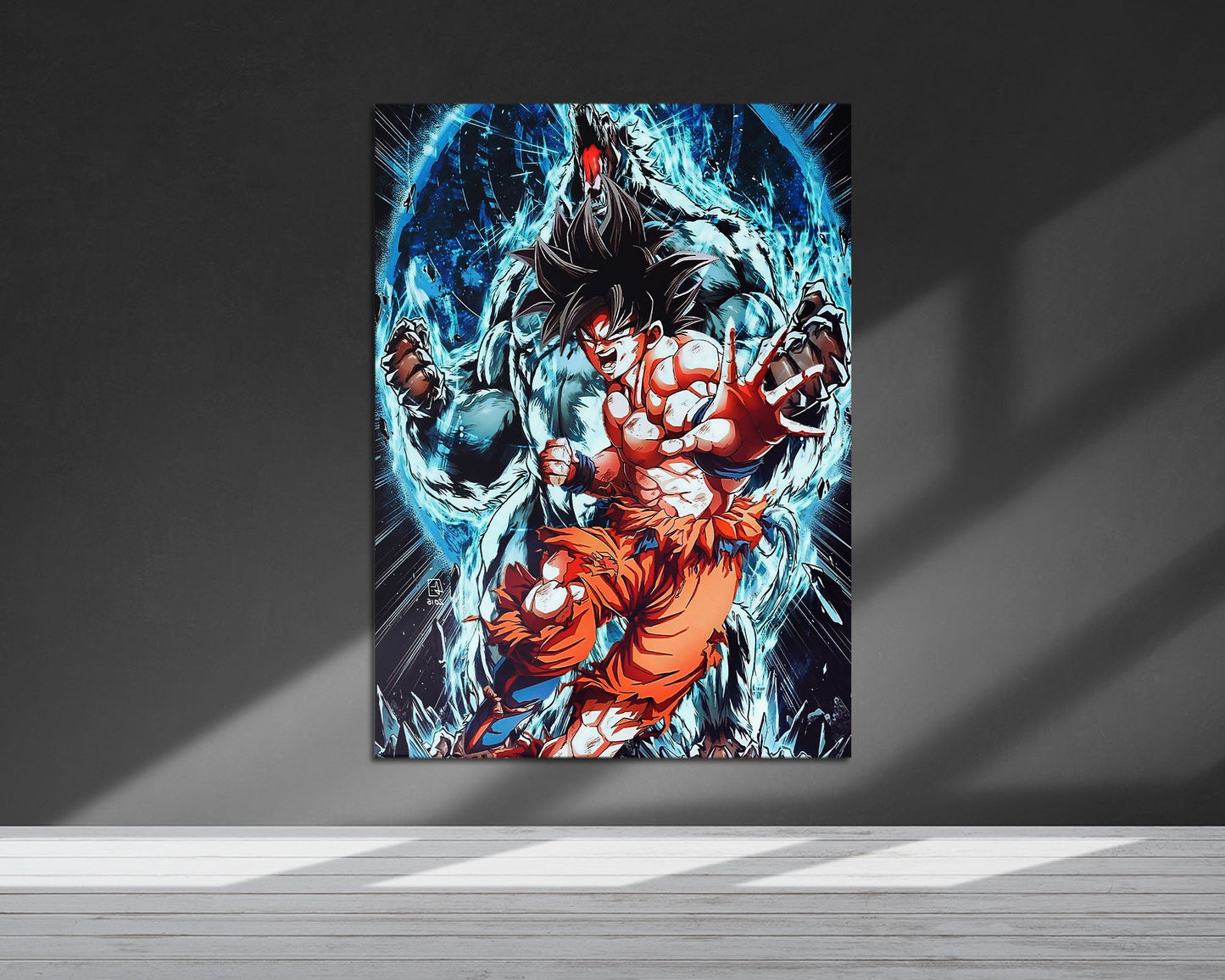 Anime Town Creations Metal Poster Dragon Ball Goku Inner Beast 24" x 36" Home Goods - Anime Dragon Ball Metal Poster
