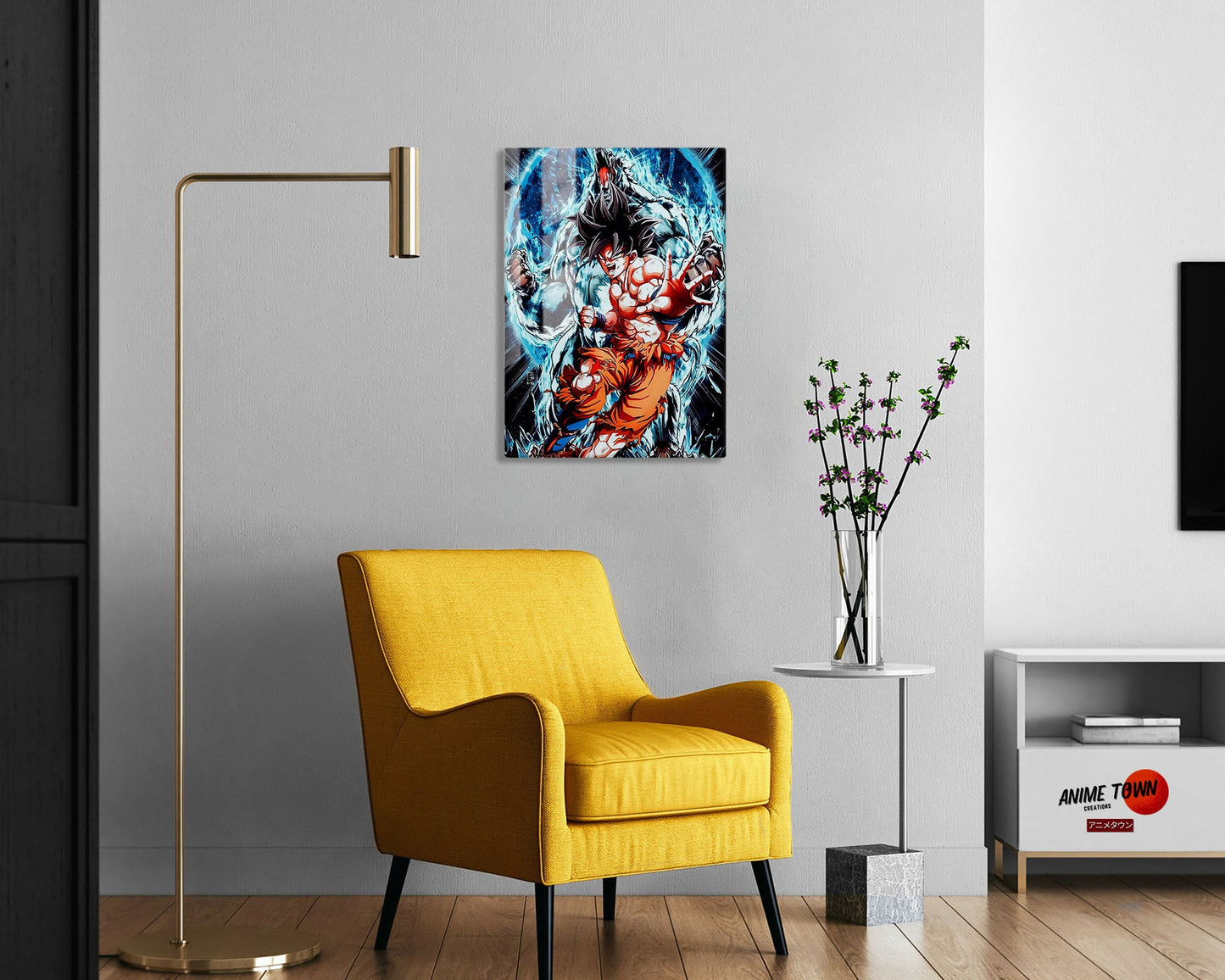 Anime Town Creations Metal Poster Dragon Ball Goku Inner Beast 24" x 36" Home Goods - Anime Dragon Ball Metal Poster