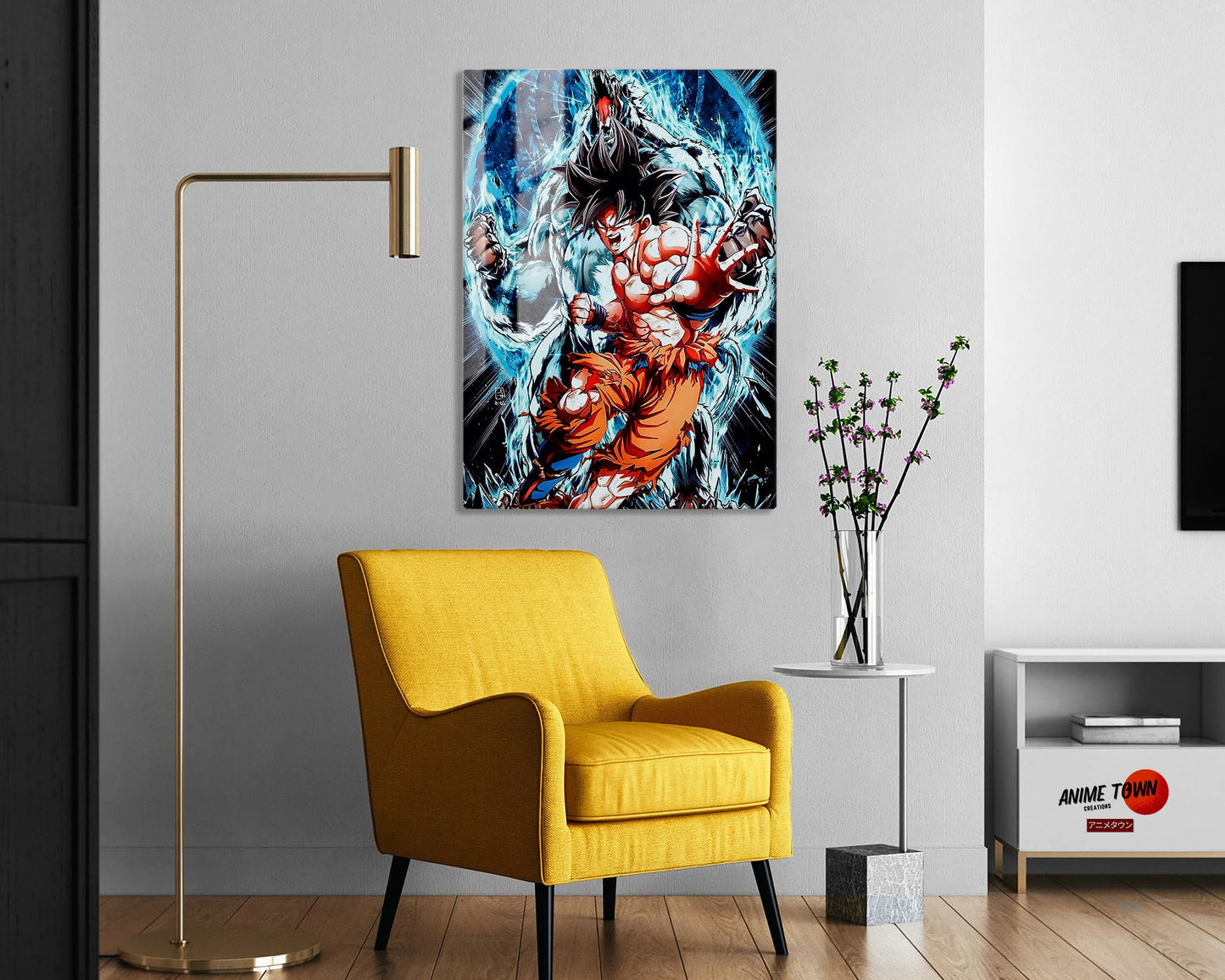 Anime Town Creations Metal Poster Dragon Ball Goku Inner Beast 24" x 36" Home Goods - Anime Dragon Ball Metal Poster