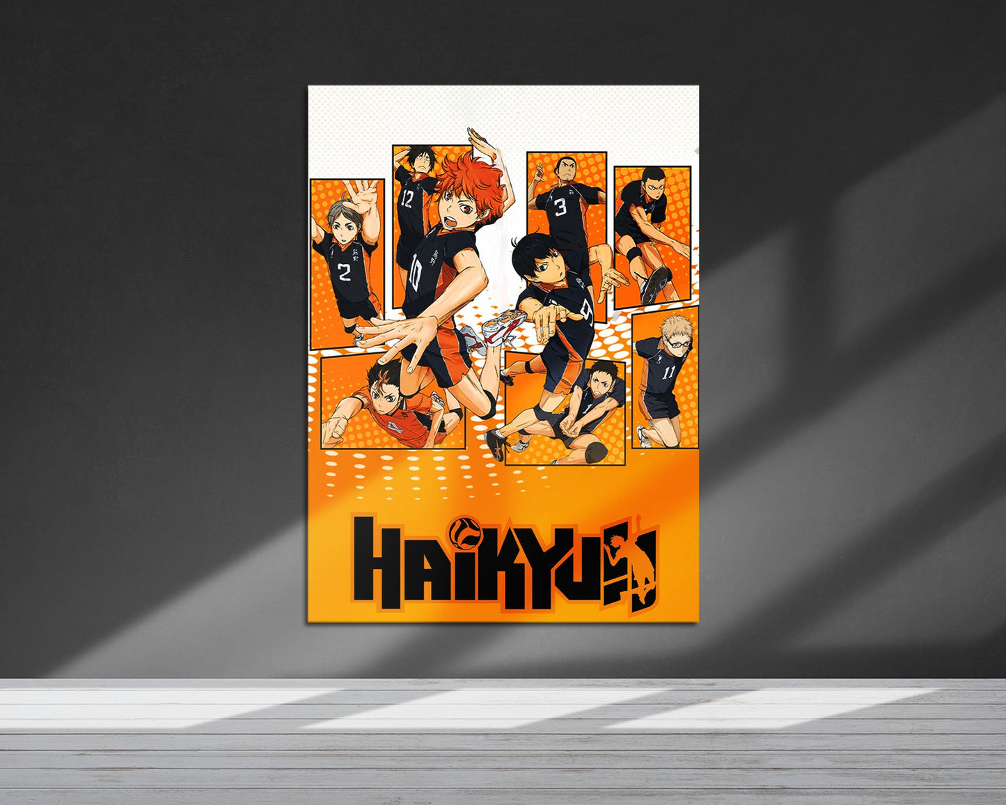 Anime Town Creations Metal Poster Haikyuu Minimalist Orange 24" x 36" Home Goods - Anime Haikyuu Metal Poster