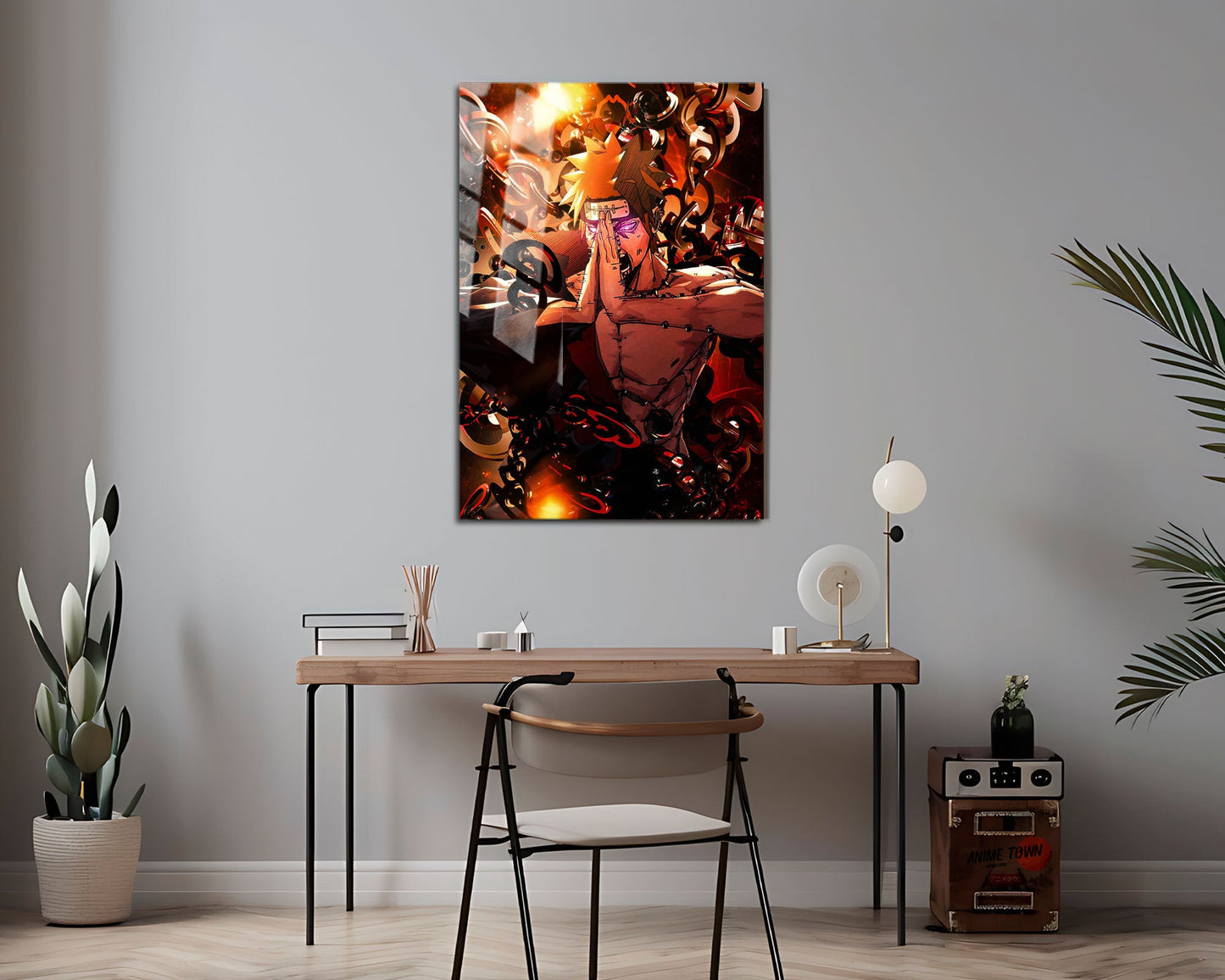 Anime Town Creations Metal Poster Naruto Pain Almighty Push 16" x 24" Home Goods - Anime Naruto Metal Poster