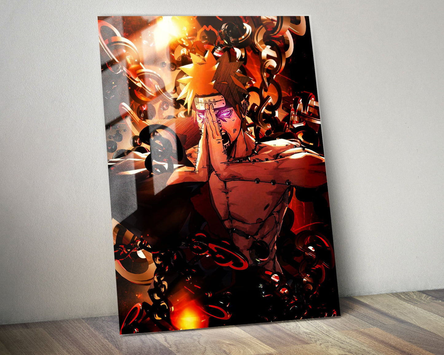 Anime Town Creations Metal Poster Naruto Pain Almighty Push 24" x 36" Home Goods - Anime Naruto Metal Poster