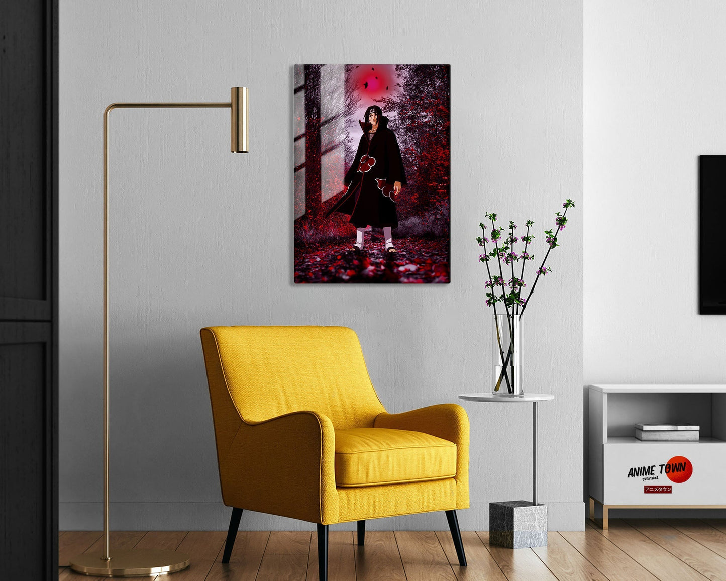 Naruto Uchiha Itachi Genjutsu Metal Poster