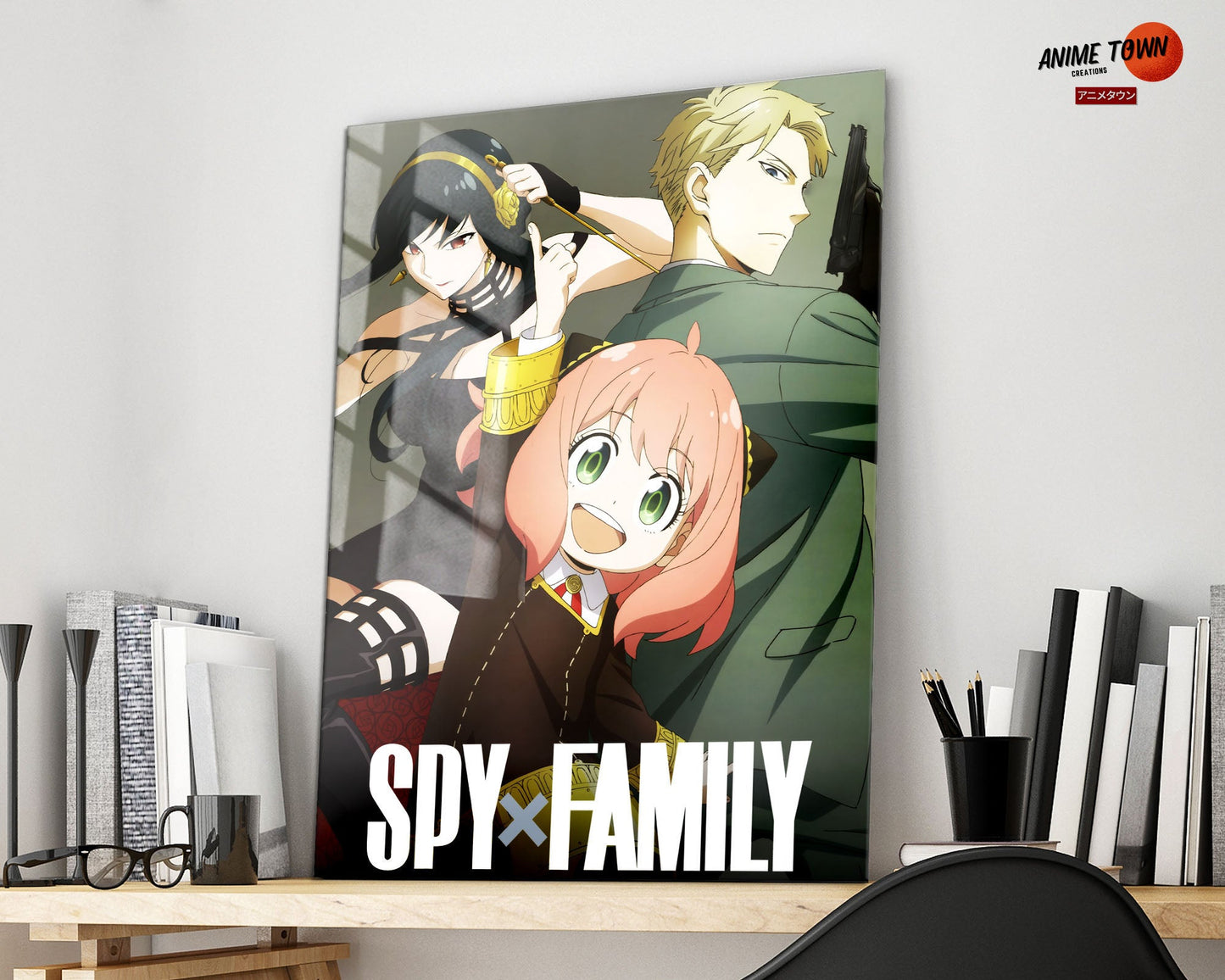 Anime Town Creations Metal Poster Spy x Family Group 11" x 17" Home Goods - Anime Spy x Family Metal Poster