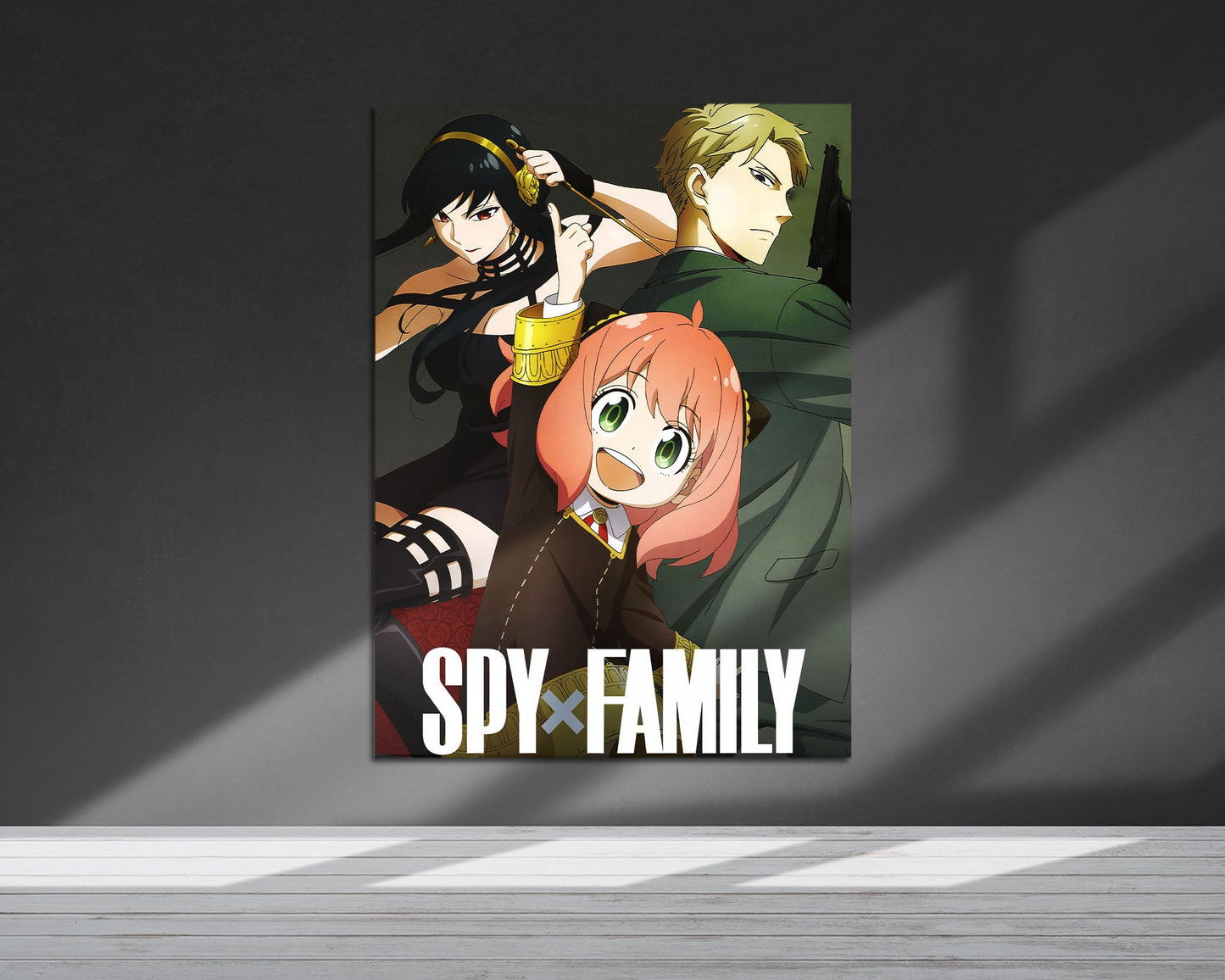 Anime Town Creations Metal Poster Spy x Family Group 24" x 36" Home Goods - Anime Spy x Family Metal Poster