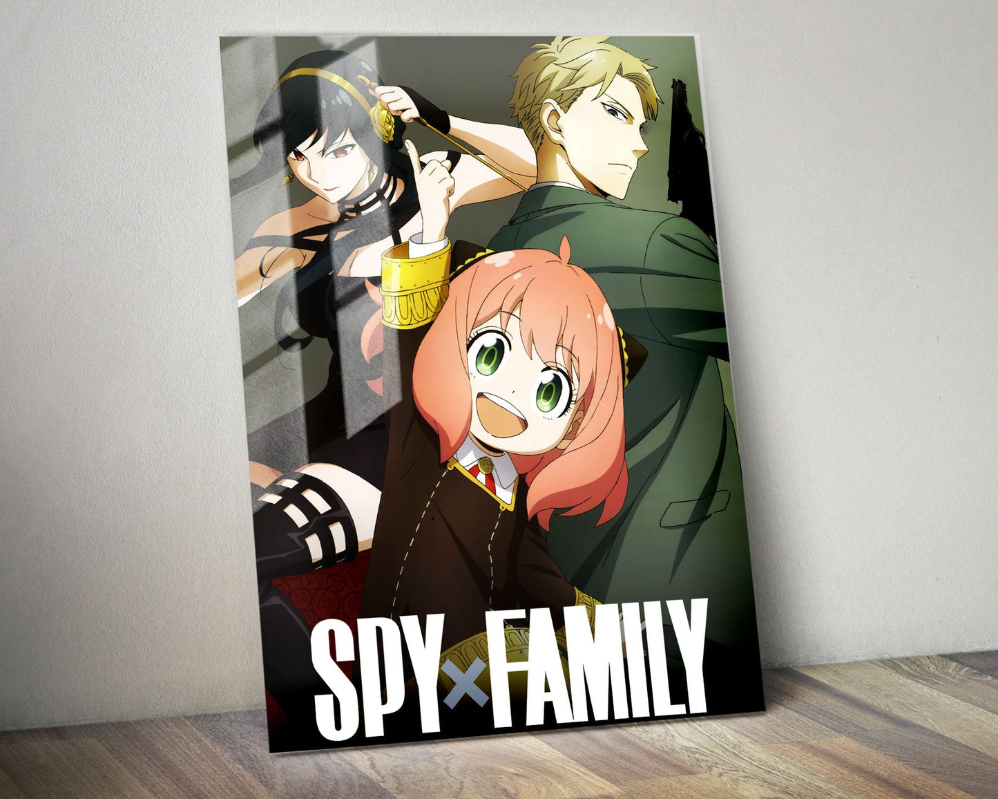 Anime Town Creations Metal Poster Spy x Family Group 24" x 36" Home Goods - Anime Spy x Family Metal Poster
