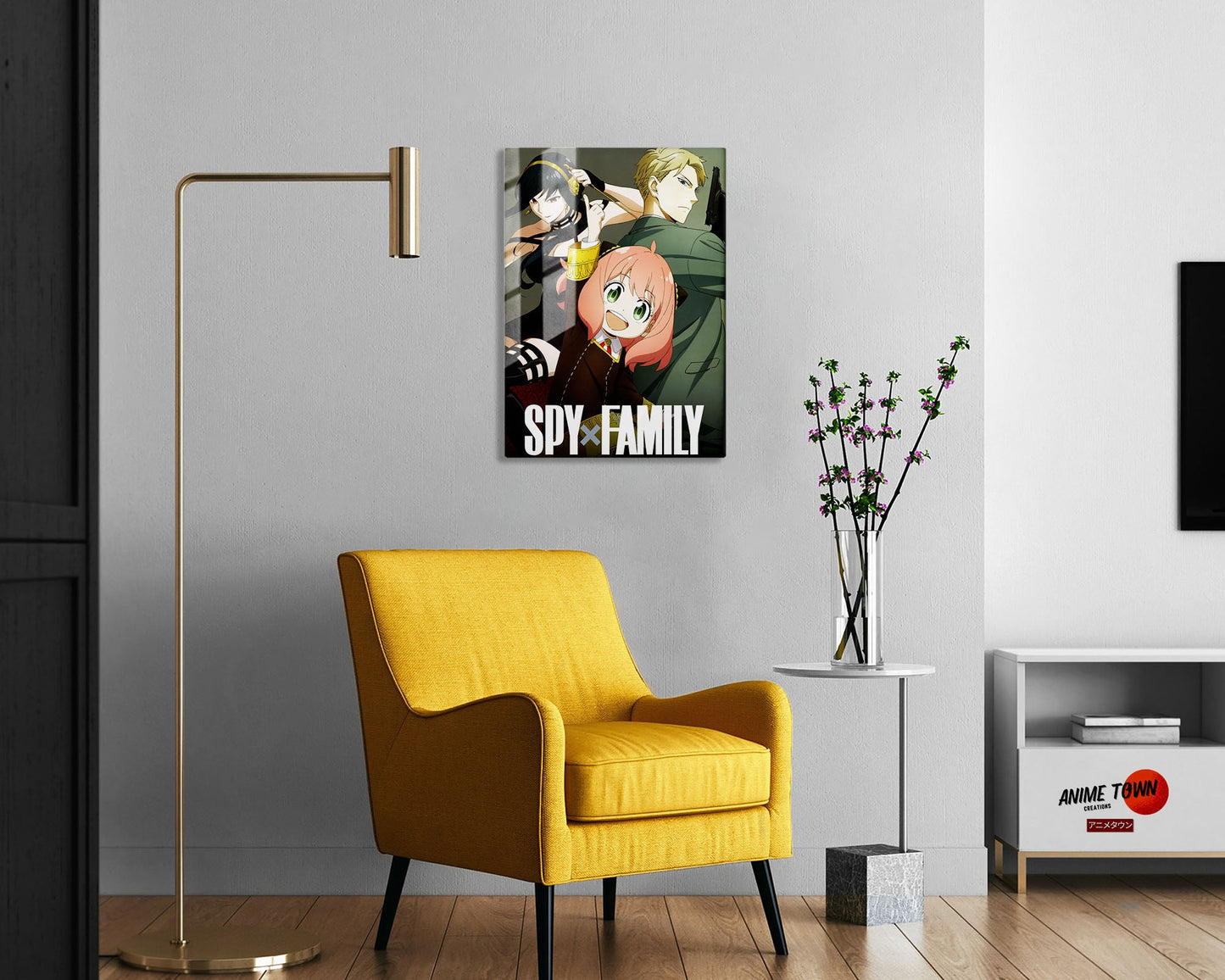 Anime Town Creations Metal Poster Spy x Family Group 24" x 36" Home Goods - Anime Spy x Family Metal Poster