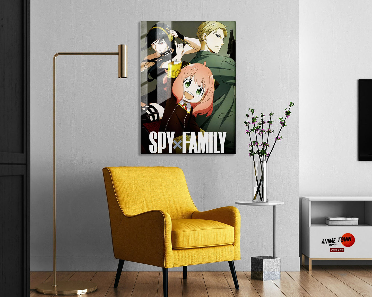 Anime Town Creations Metal Poster Spy x Family Group 24" x 36" Home Goods - Anime Spy x Family Metal Poster