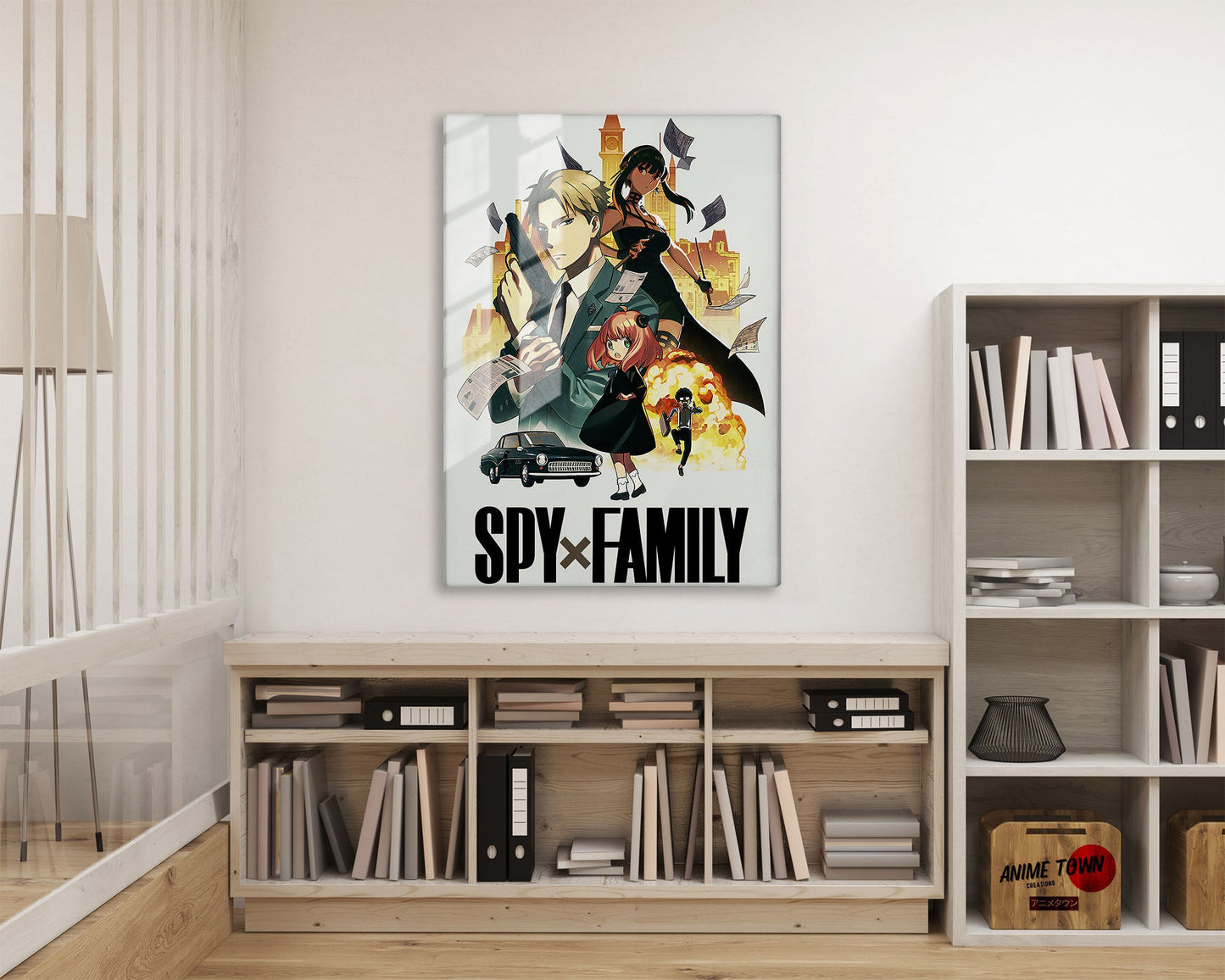 Anime Town Creations Metal Poster Spy x Family 11" x 17" Home Goods - Anime Spy x Family Metal Poster