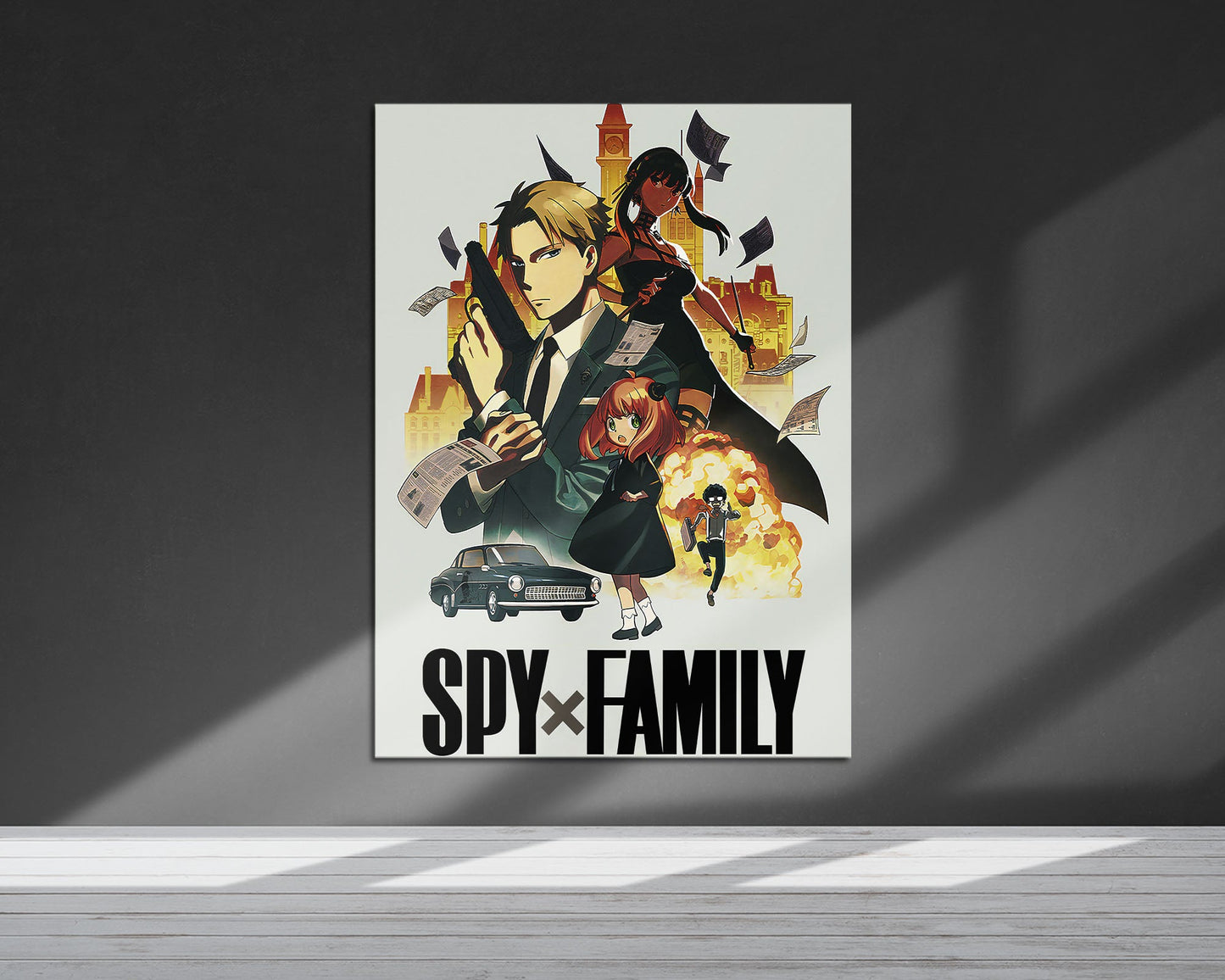 Anime Town Creations Metal Poster Spy x Family 24" x 36" Home Goods - Anime Spy x Family Metal Poster