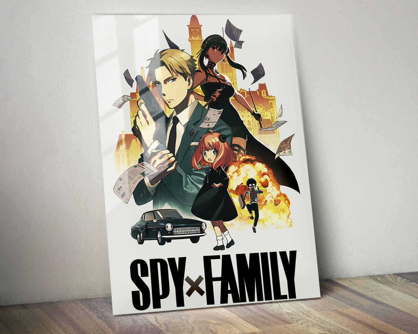 Anime Town Creations Metal Poster Spy x Family 24" x 36" Home Goods - Anime Spy x Family Metal Poster