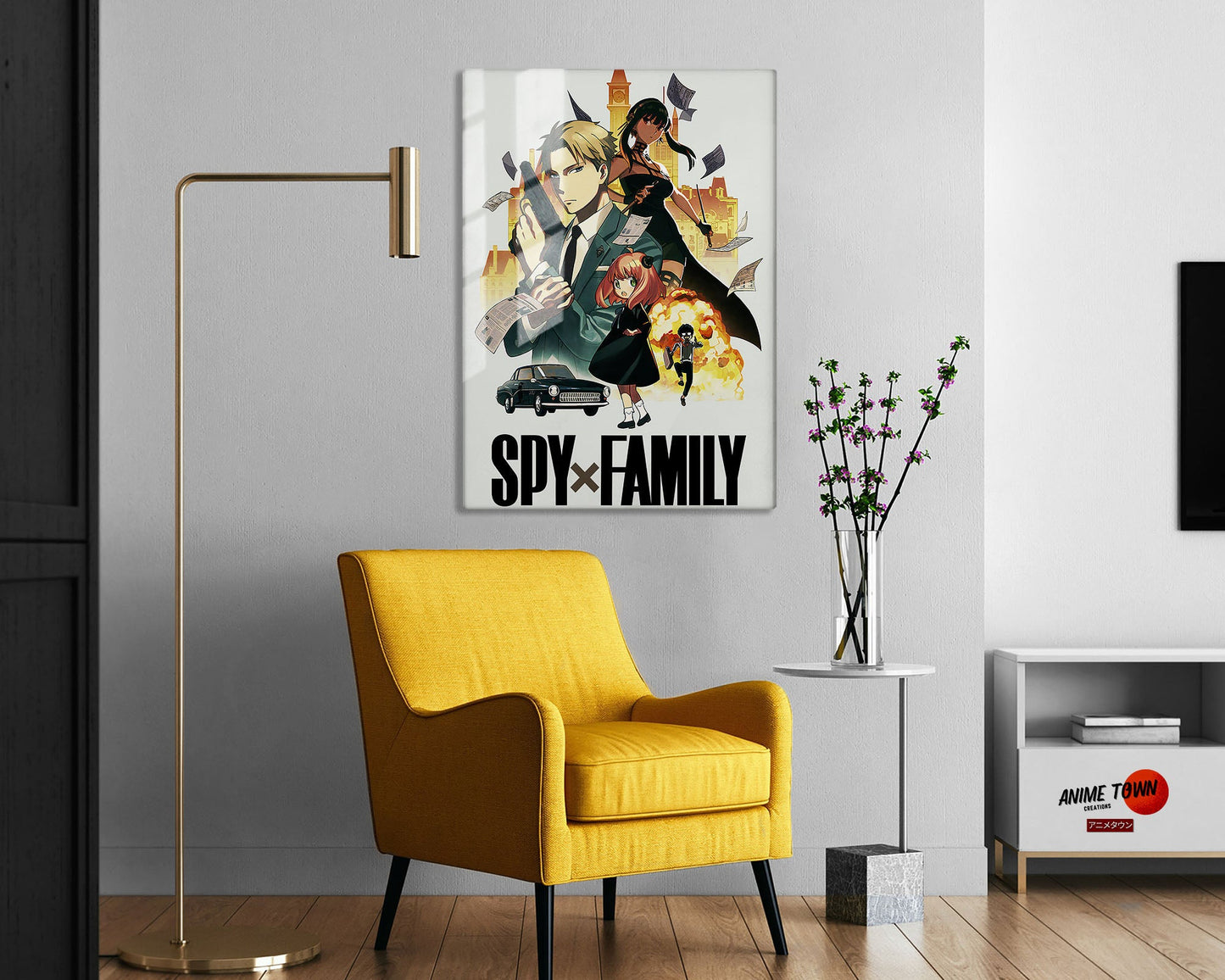 Anime Town Creations Metal Poster Spy x Family 24" x 36" Home Goods - Anime Spy x Family Metal Poster