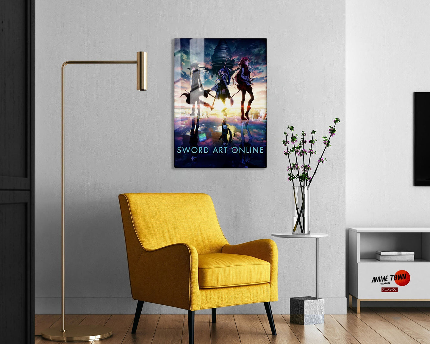 Sword Art Online Skyscape Metal Poster