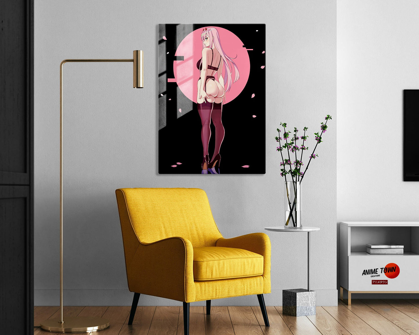 Zero Two Hot Pink Metal Poster