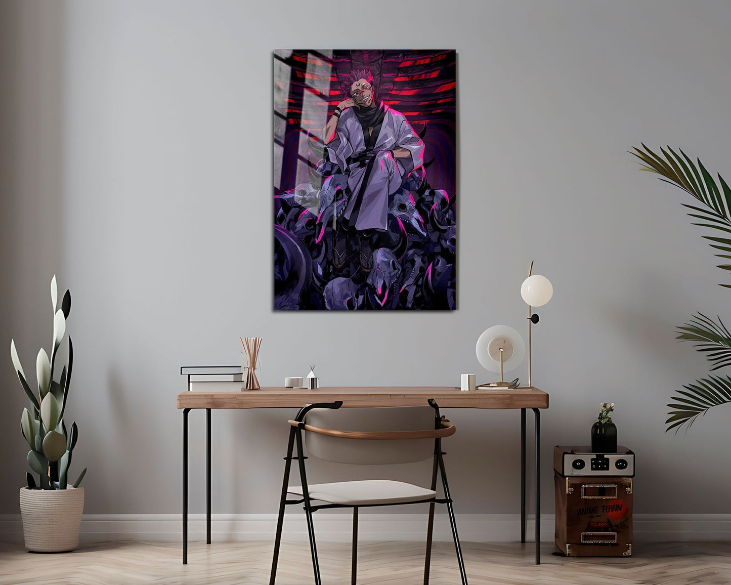 Anime Town Creations Metal Poster Jujutsu Kaisen Sukuna Malevolent Shrine 24" x 36" Home Goods - Anime Jujutsu Kaisen Metal Poster