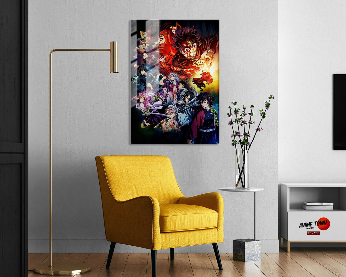 Anime Town Creations Metal Poster Demon Slayer Hashira Training Arc 5" x 7" Home Goods - Anime Demon Slayer Metal Poster
