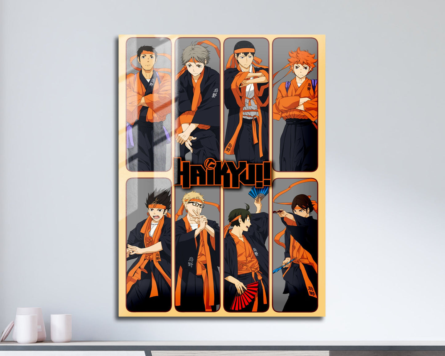 Anime Town Creations Metal Poster Haikyuu Kimono Album 11" x 17" Home Goods - Anime Haikyuu Metal Poster