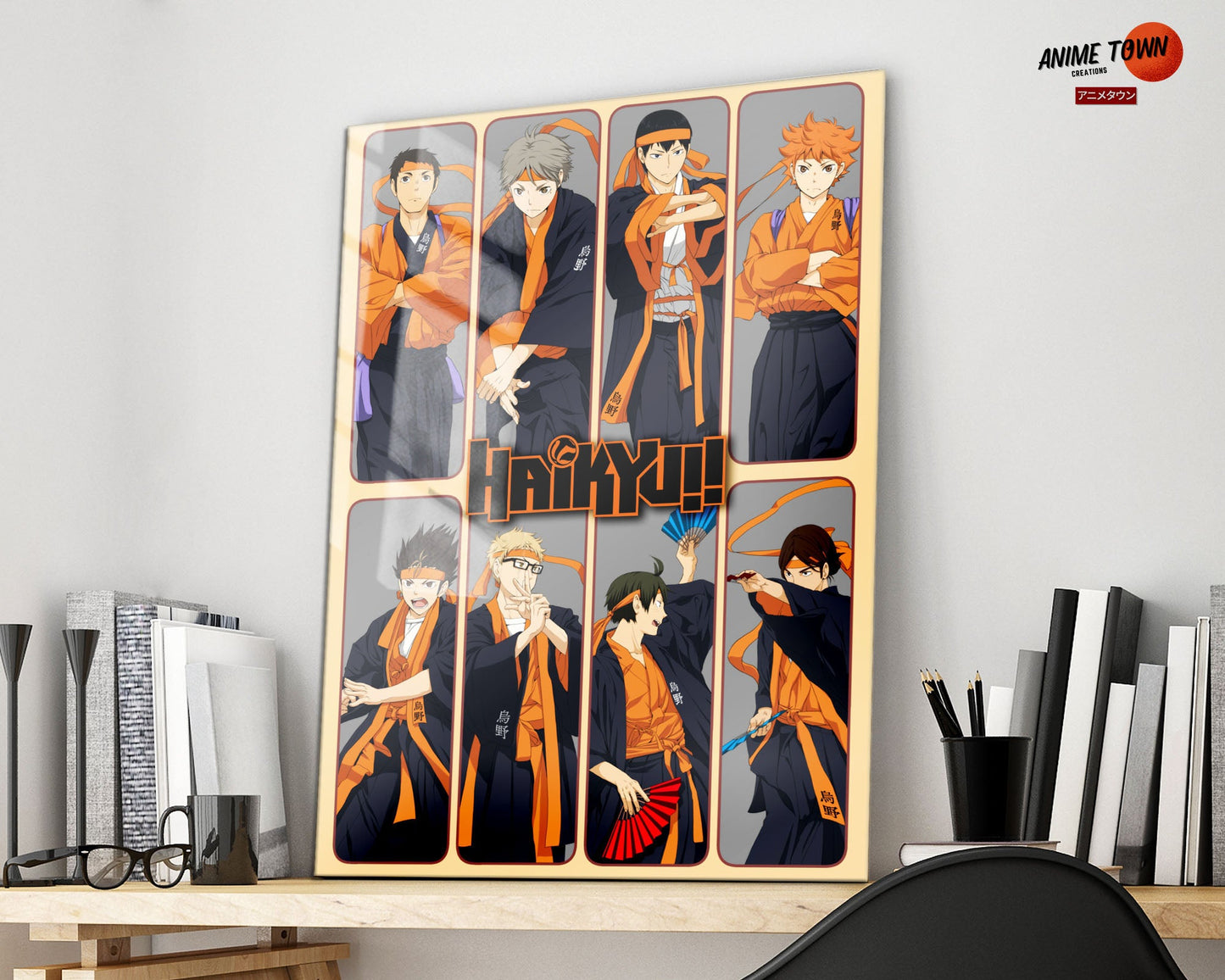 Anime Town Creations Metal Poster Haikyuu Kimono Album 16" x 24" Home Goods - Anime Haikyuu Metal Poster