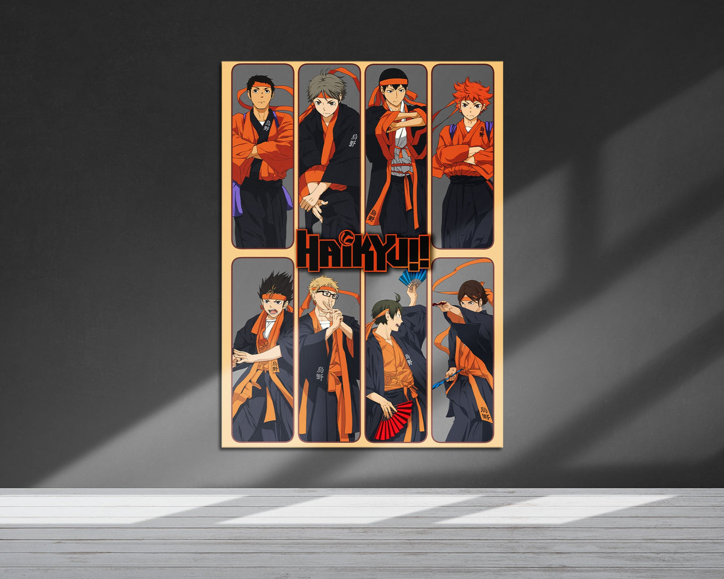 Anime Town Creations Metal Poster Haikyuu Kimono Album 5" x 7" Home Goods - Anime Haikyuu Metal Poster