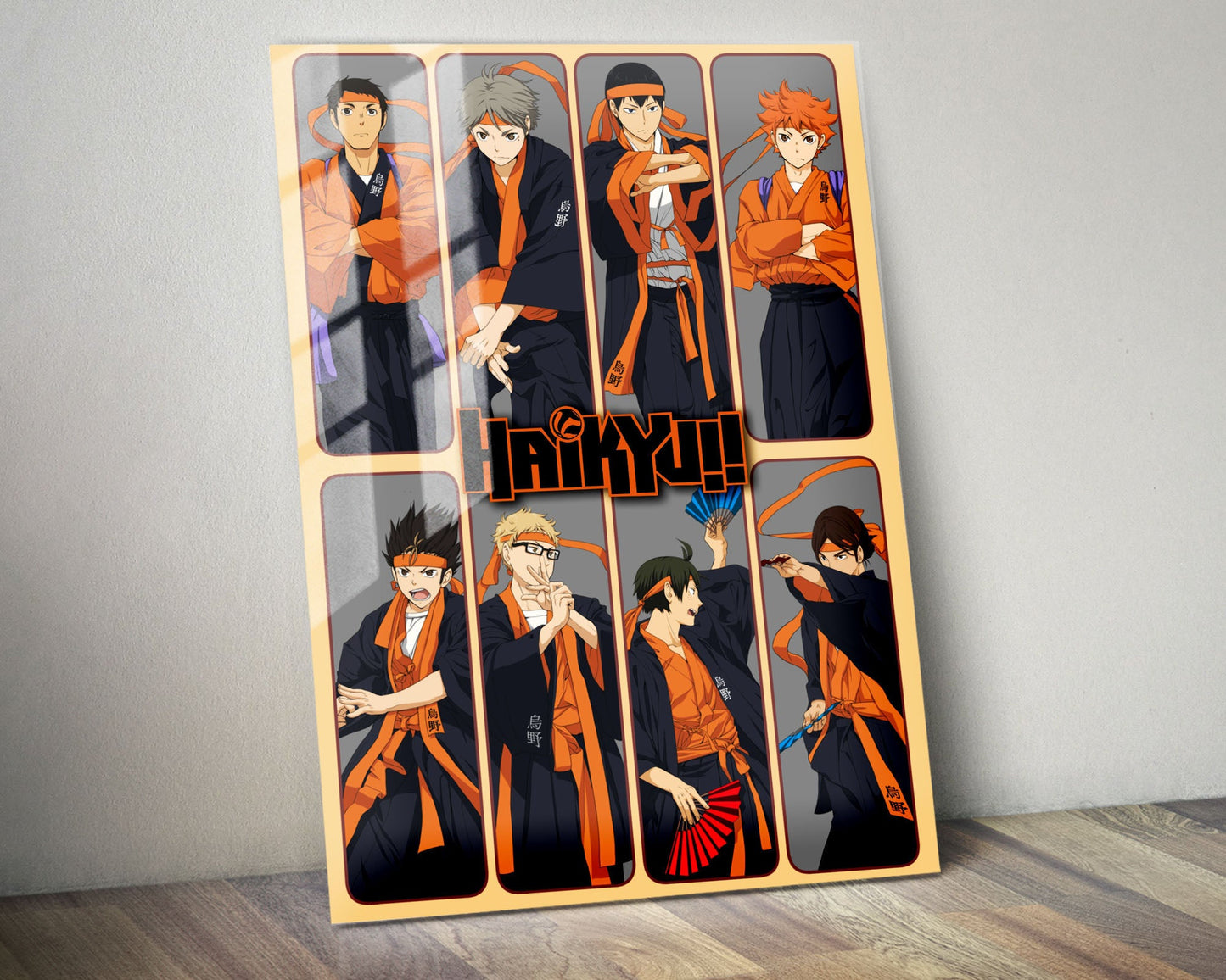 Anime Town Creations Metal Poster Haikyuu Kimono Album 5" x 7" Home Goods - Anime Haikyuu Metal Poster
