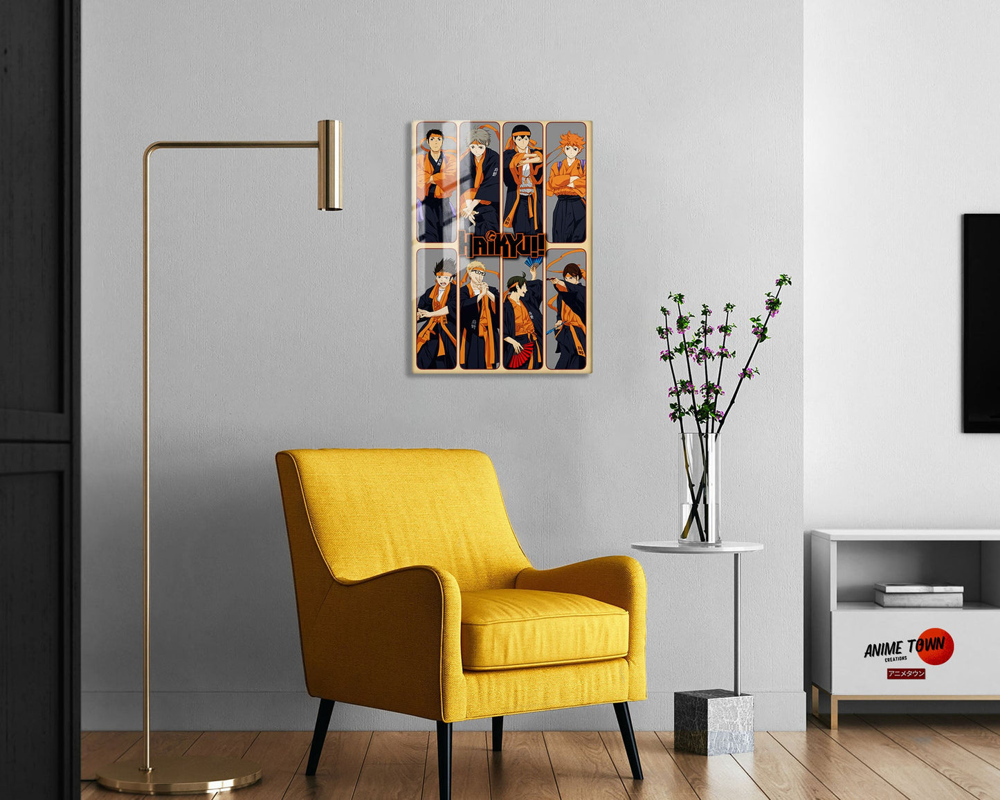 Anime Town Creations Metal Poster Haikyuu Kimono Album 5" x 7" Home Goods - Anime Haikyuu Metal Poster