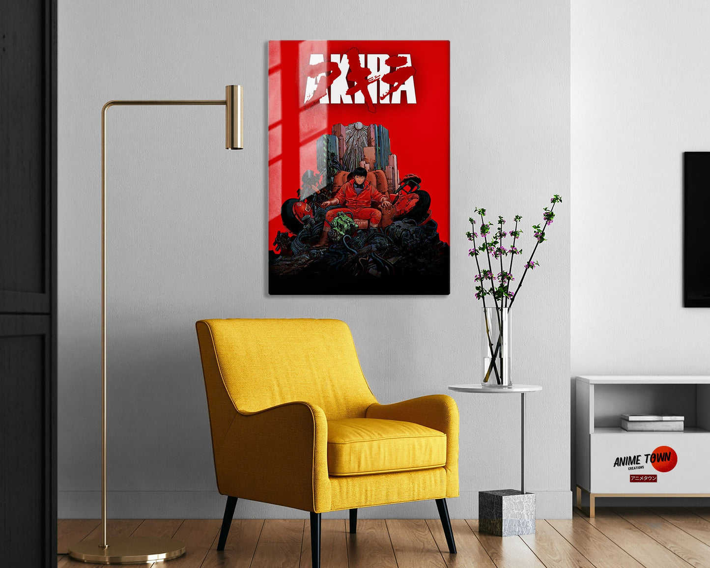 Anime Town Creations Metal Poster Akira Classic Red 5" x 7" Home Goods - Anime Akira Metal Poster