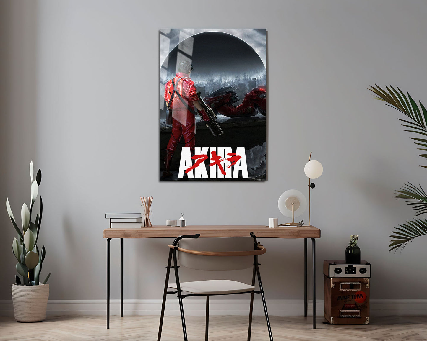 Anime Town Creations Metal Poster Akira Dystopian Black 24" x 36" Home Goods - Anime Akira Metal Poster