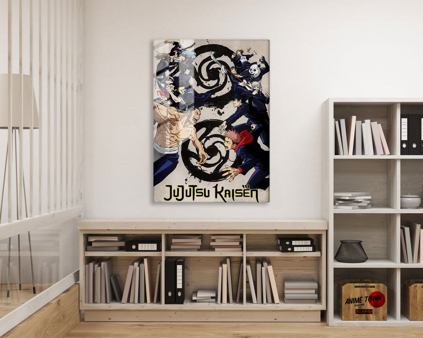 Anime Town Creations Metal Poster Jujutsu Kaisen Tokyo vs Kyoto 16" x 24" Home Goods - Anime Jujutsu Kaisen Metal Poster