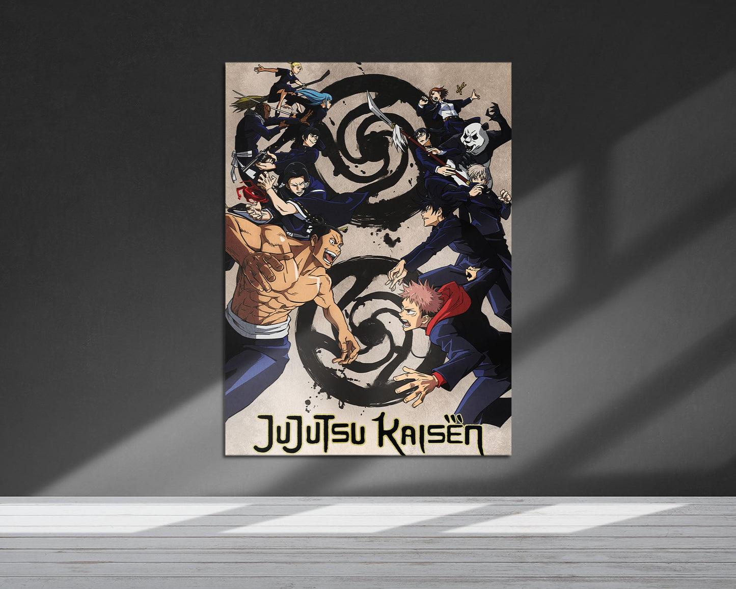 Anime Town Creations Metal Poster Jujutsu Kaisen Tokyo vs Kyoto 5" x 7" Home Goods - Anime Jujutsu Kaisen Metal Poster