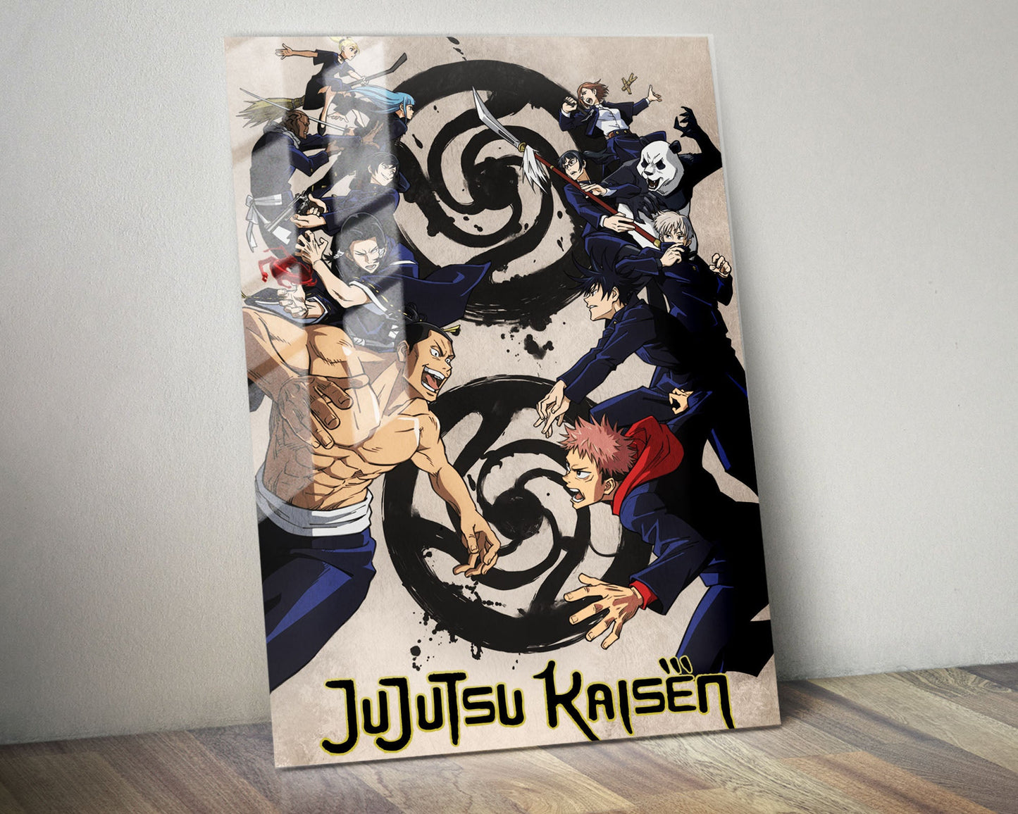 Anime Town Creations Metal Poster Jujutsu Kaisen Tokyo vs Kyoto 5" x 7" Home Goods - Anime Jujutsu Kaisen Metal Poster