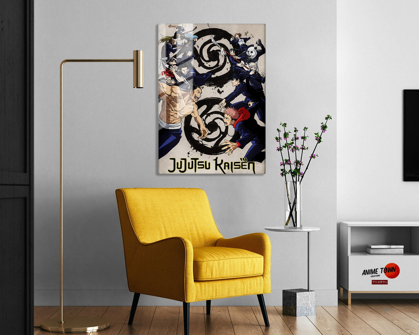 Anime Town Creations Metal Poster Jujutsu Kaisen Tokyo vs Kyoto 5" x 7" Home Goods - Anime Jujutsu Kaisen Metal Poster